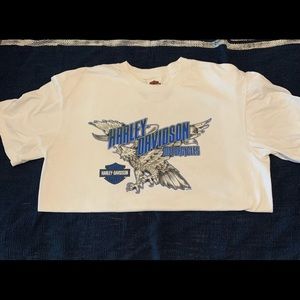 HARLEY DAVIDSON LG. White short sleeve tee